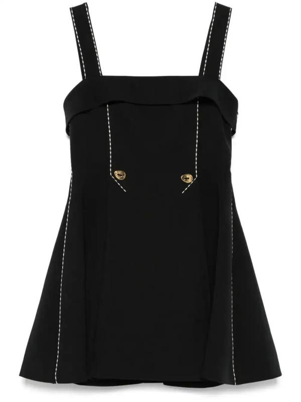 adjustable-straps mini dress