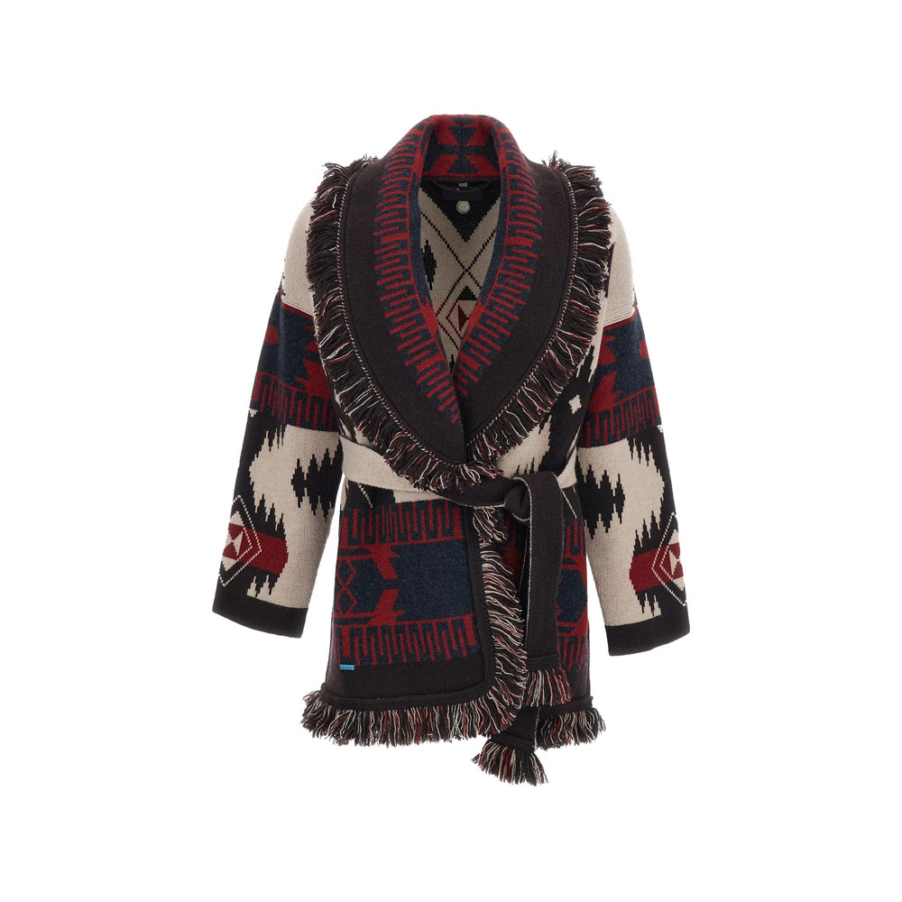 Alanui Icon Jacquard-knit Cardigan