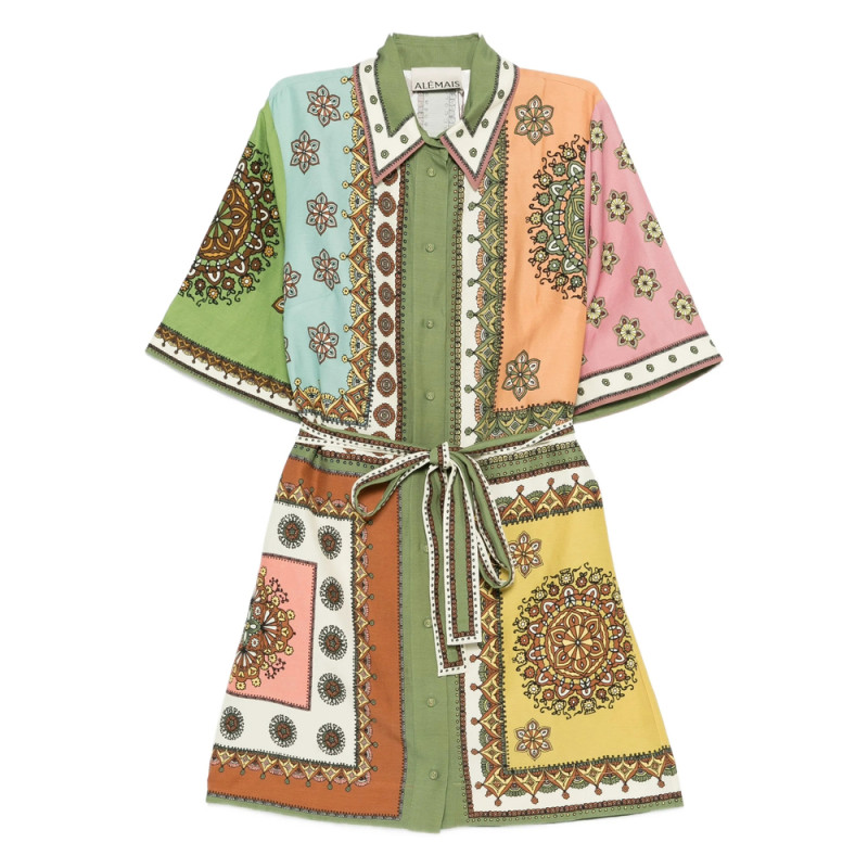 Alemais Contina Printed Mini Dress