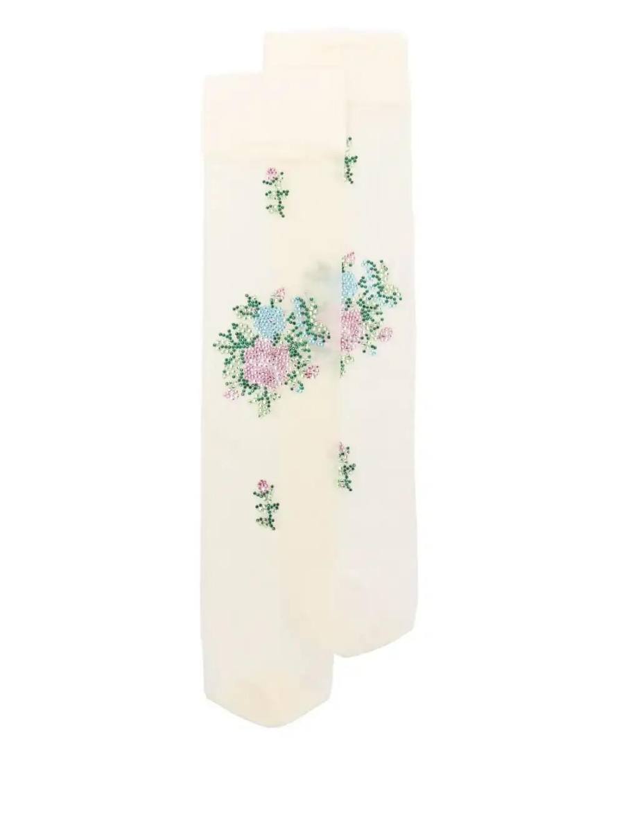 crystal-embellished socks