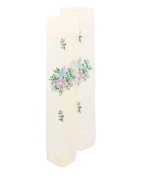 crystal-embellished socks