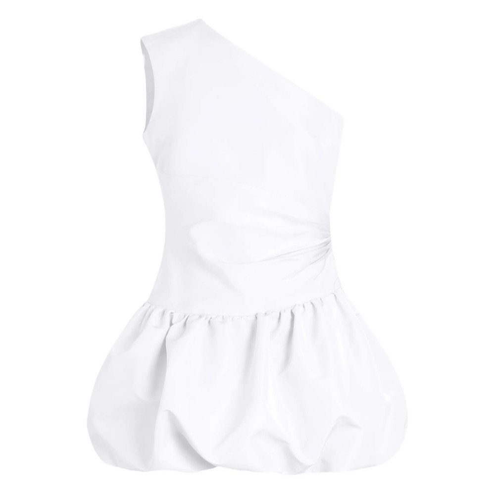 Patou One-shoulder Bloomer Mini Dress