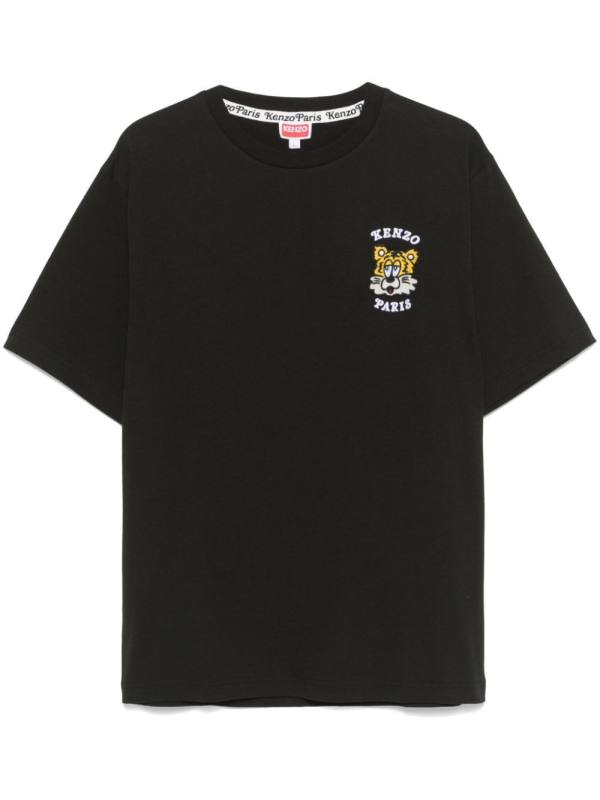 embroidered-logo T-shirt