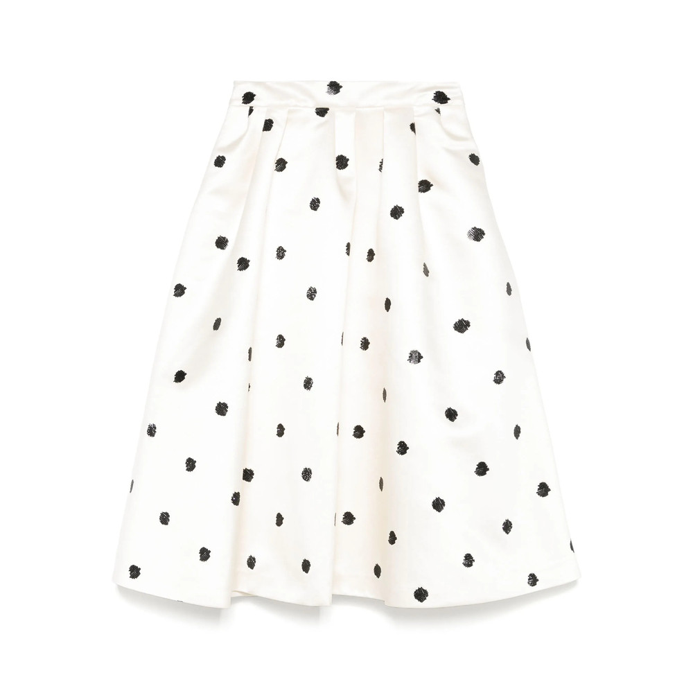 Markgong Polka-dot A-line Skirt