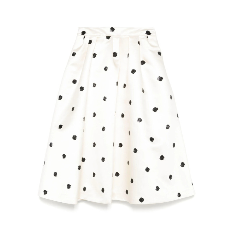 Markgong Polka-dot A-line Skirt
