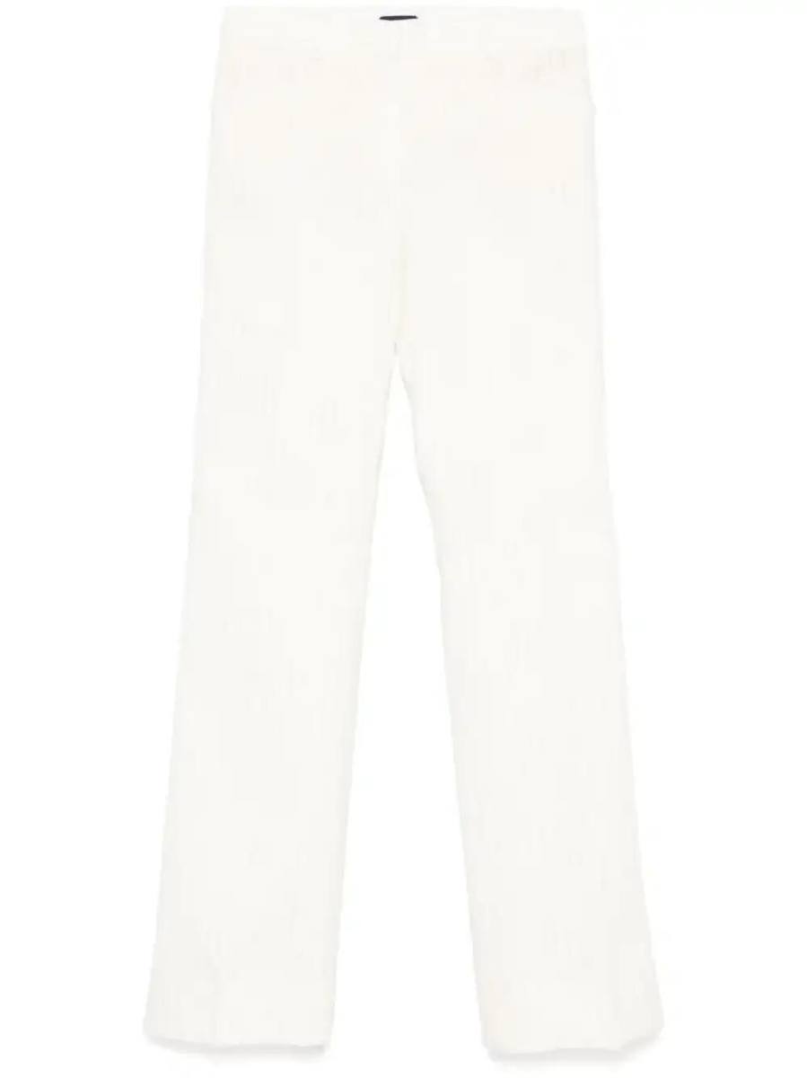 pinstriped trousers
