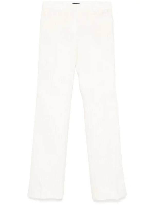 pinstriped trousers