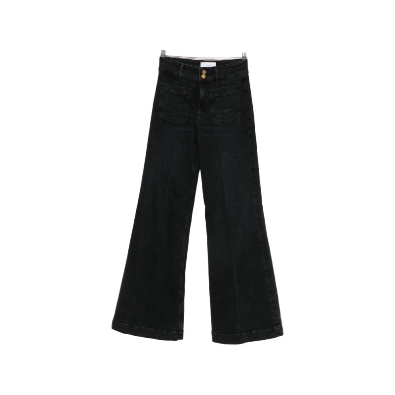 Seafarer Patch-pocket Wide-leg Jeans