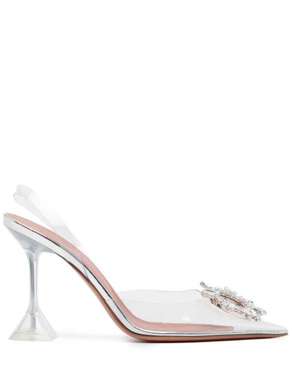 Begum 95mm transparent pumps