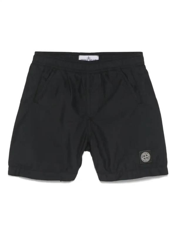Compass-patch swim shorts