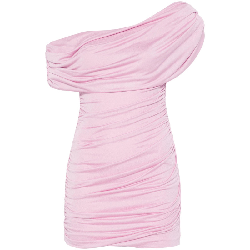 Blumarine One-shoulder Draped Mini Dress
