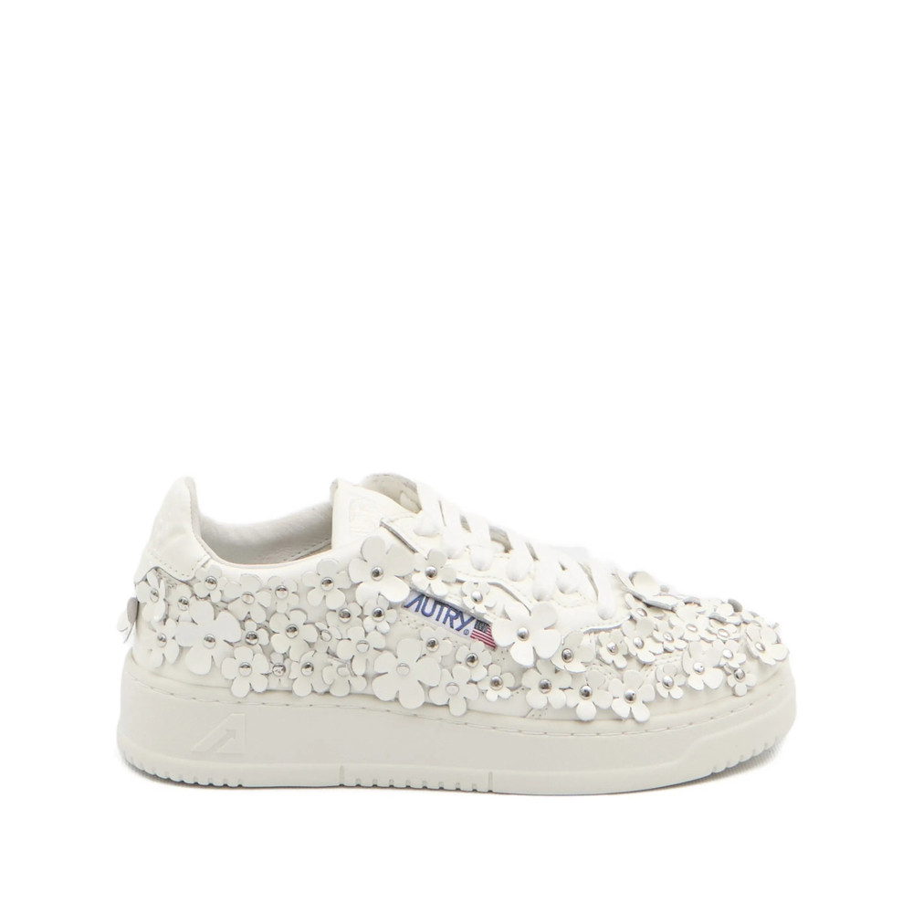 Autry Medalist Floral-embellished Sneakers