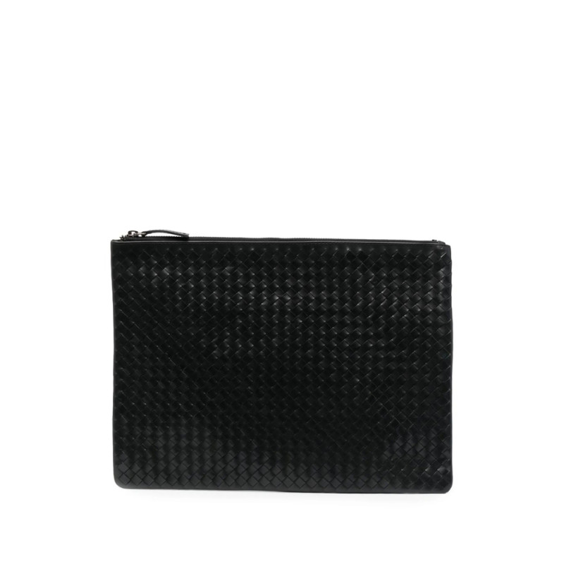 Dragon Diffusion Woven Leather Clutch Bag