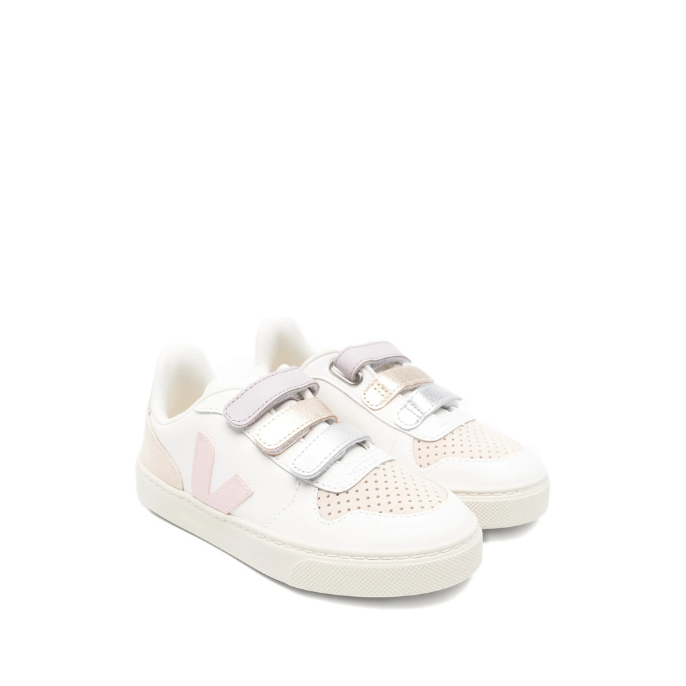 Veja V-10 Touch-strap Leather Sneakers