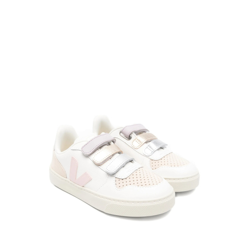 Veja V-10 Touch-strap Leather Sneakers