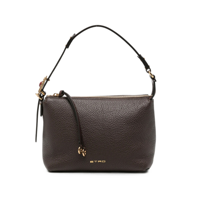 Etro Grainy Leather Shoulder Bag