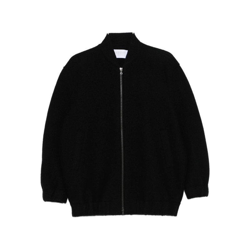 Harris Wharf London Zip-front Balloon-sleeve Jacket