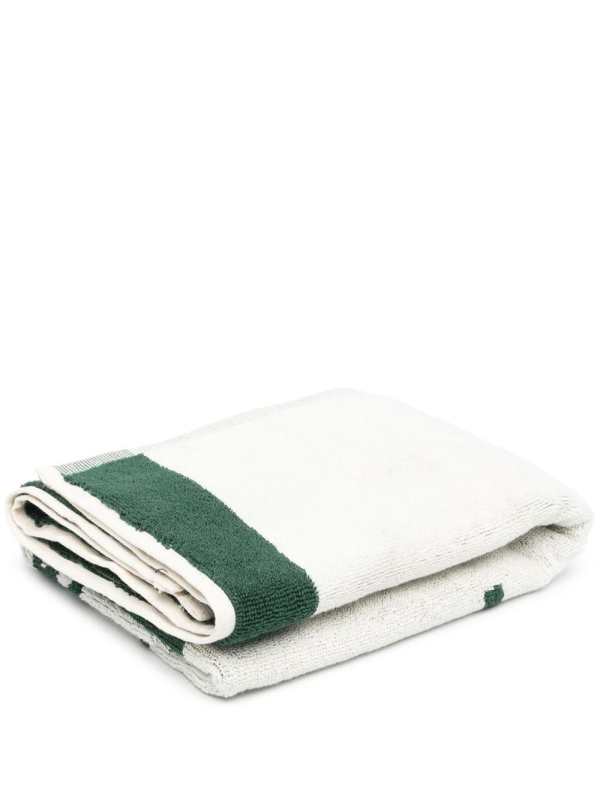 logo print organic-cotton towel