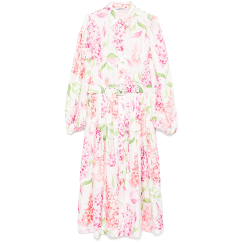 Paola Zuin Floral Midi Dress
