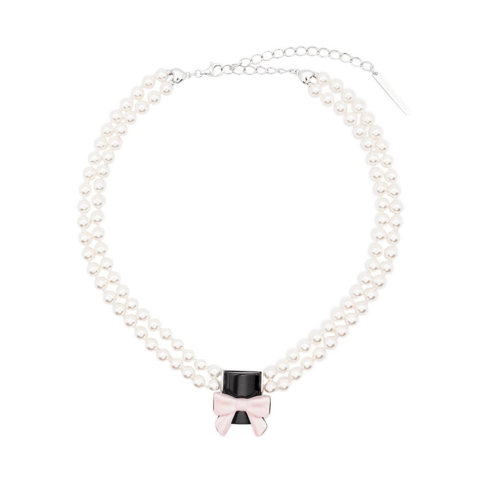 Shushu/tong X Yvmin Bow-pendant Necklace