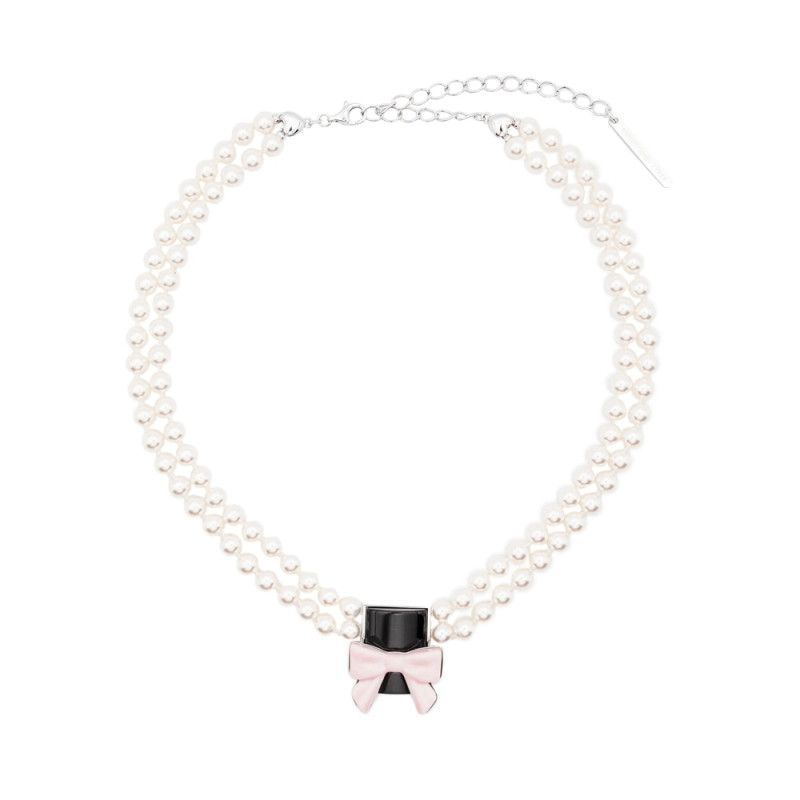 Shushu/tong X Yvmin Bow-pendant Necklace