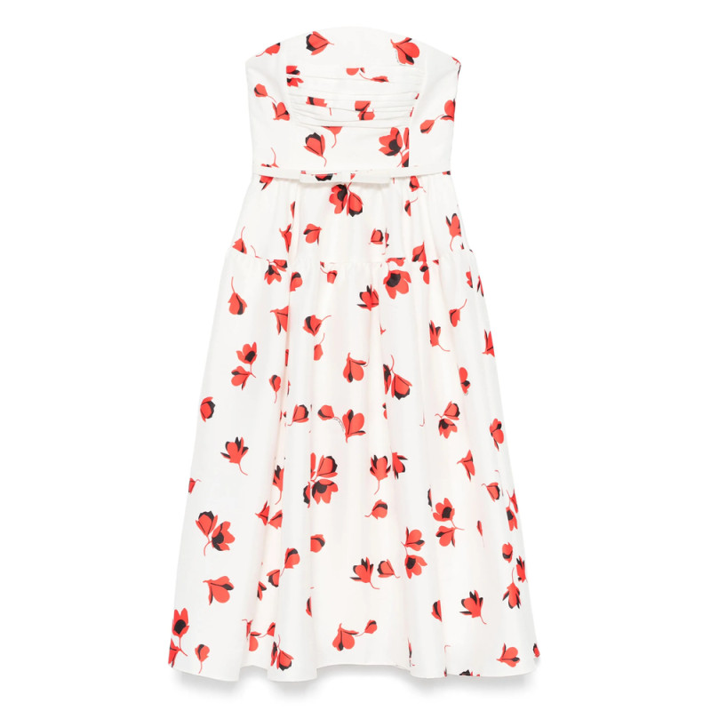 Self Portrait Floral-print Taffeta Dress