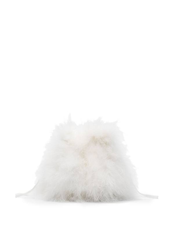 feather cluch bag