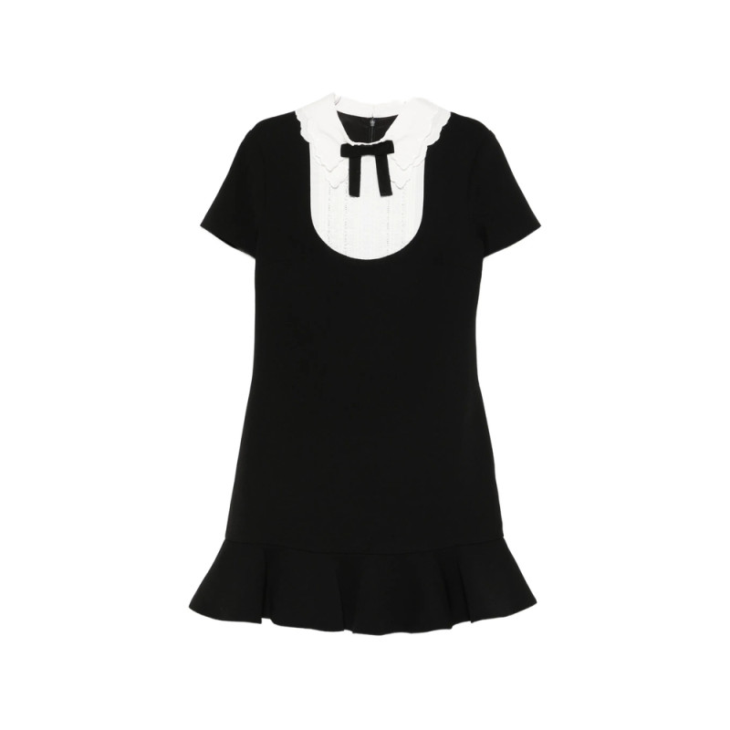 Self-portrait Ruffled Bow-embellishment Mini Dress