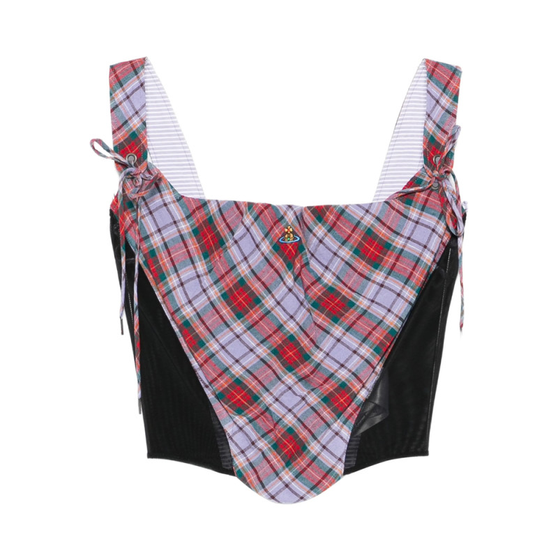 Vivienne Westwood Tartan Tie Corset