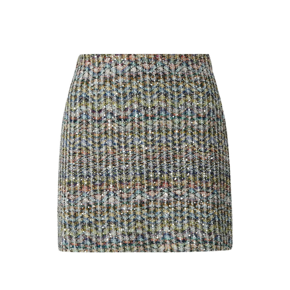 Missoni Chevron Viscose-blend Mini Skirt With Sequins