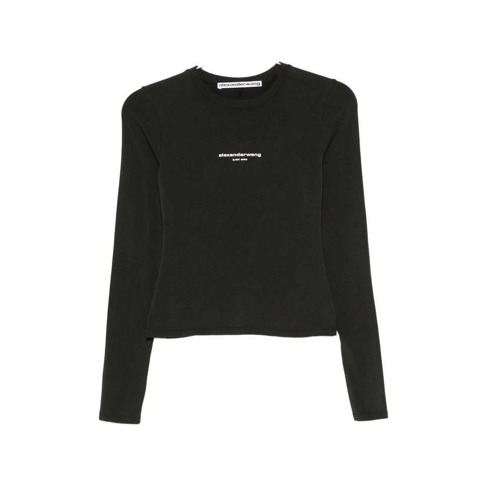Alexander Wang Layered-detail Ribbed-knit Top