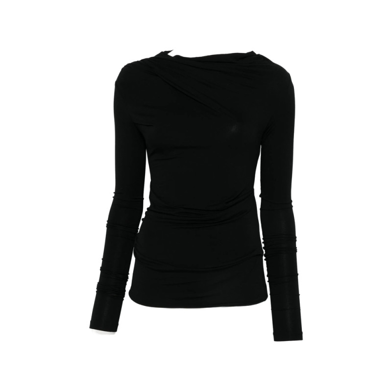 Entire Studios Draped Long-sleeve Top