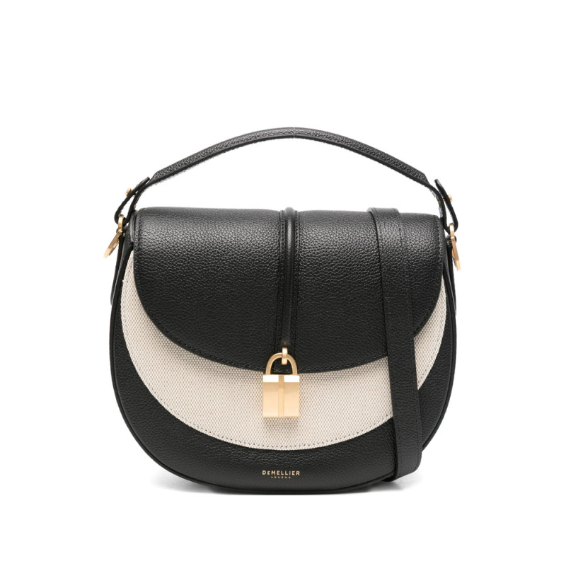 Demellier Small The Siena Saddle Half-moon Padlock Bag