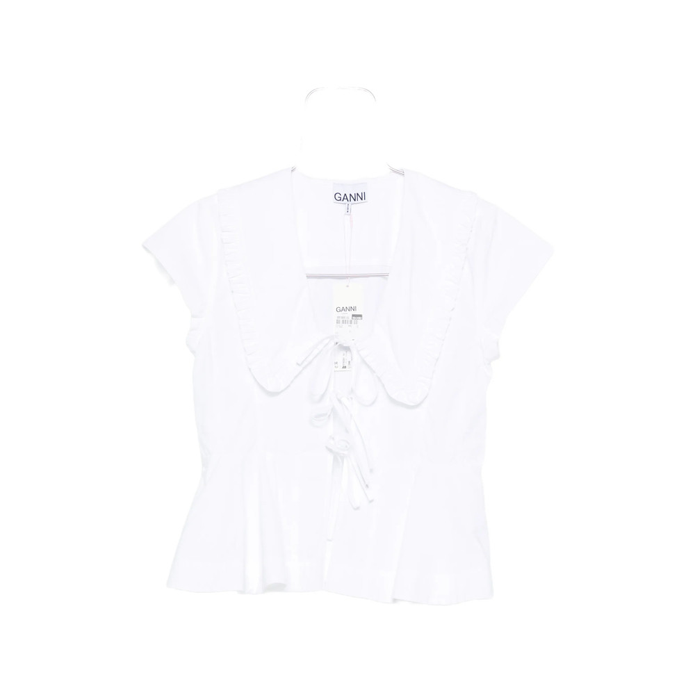 Ganni Ruffled-collar Blouse