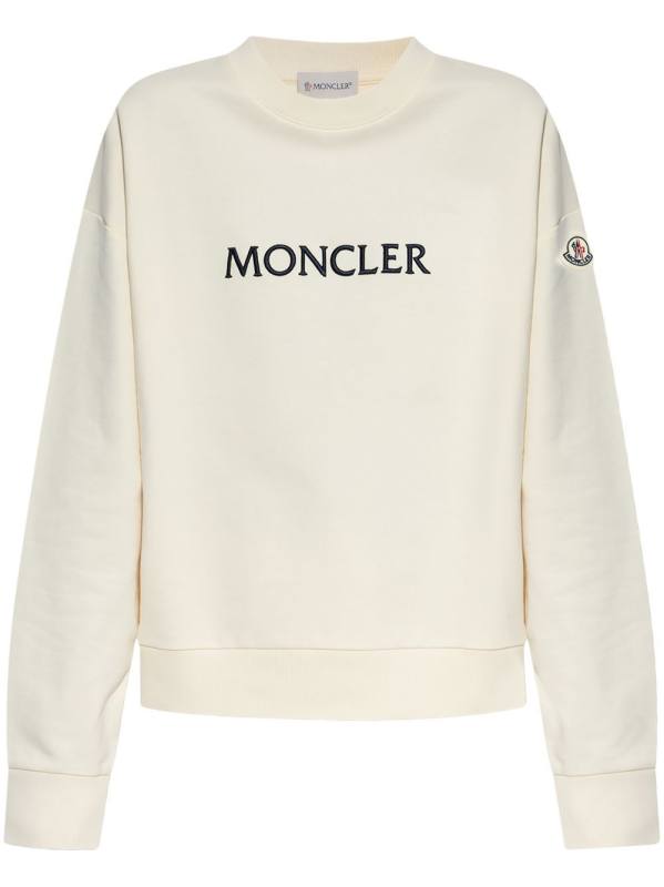 logo-embroidered cotton sweatshirt