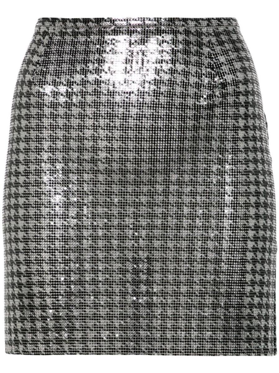 houndstooth mini skirt