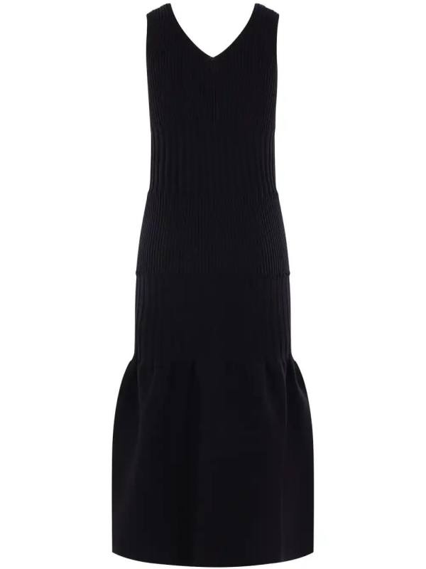 ribbed-knit dress