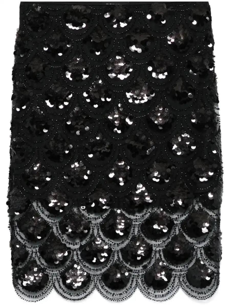 sequinned pencil skirt