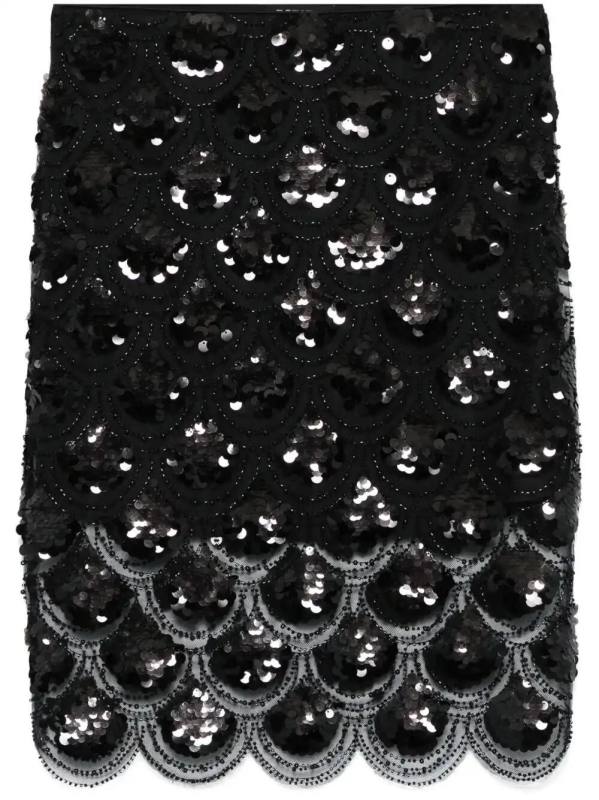 sequinned pencil skirt