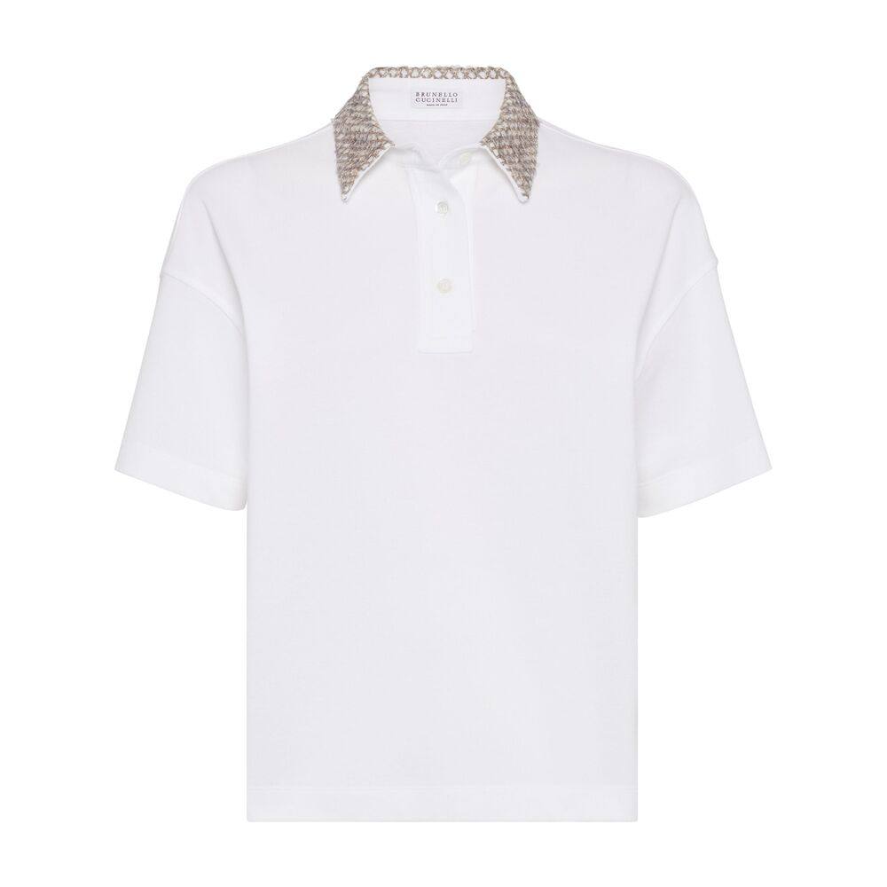 Brunello Cucinelli Embellished Polo Top