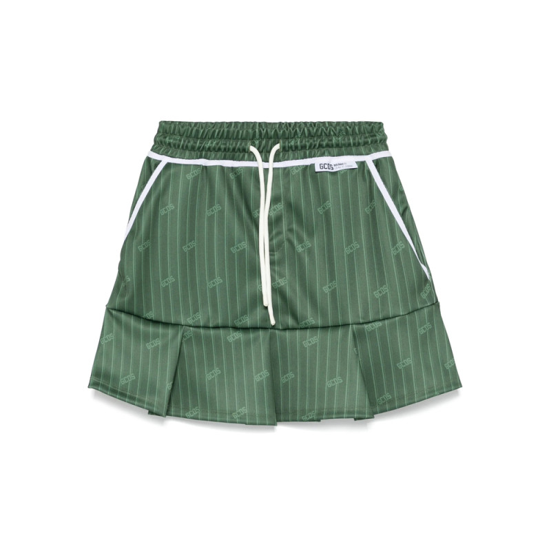 Gcds Pinstripe Mini Skirt