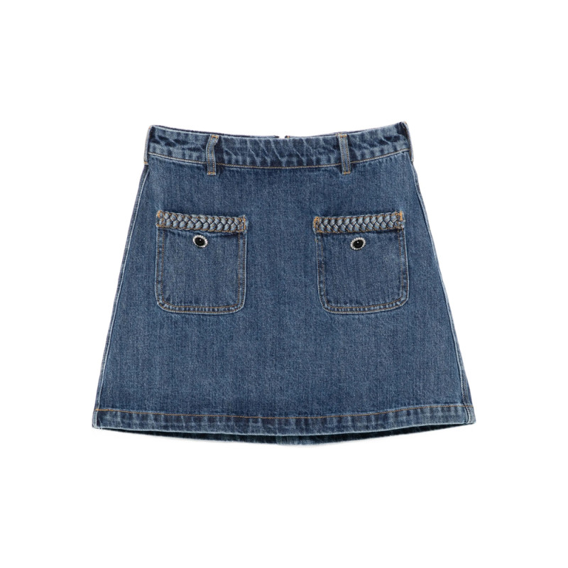 Self-portrait Denim Mini Skirt