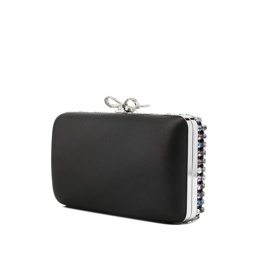 Self-portrait Chainmail Crystal-embellished Mini Clutch Bag