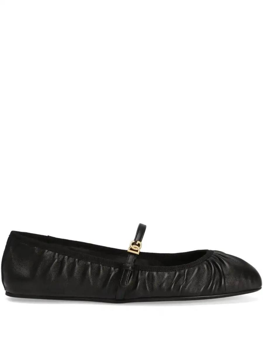 leather ballet flats