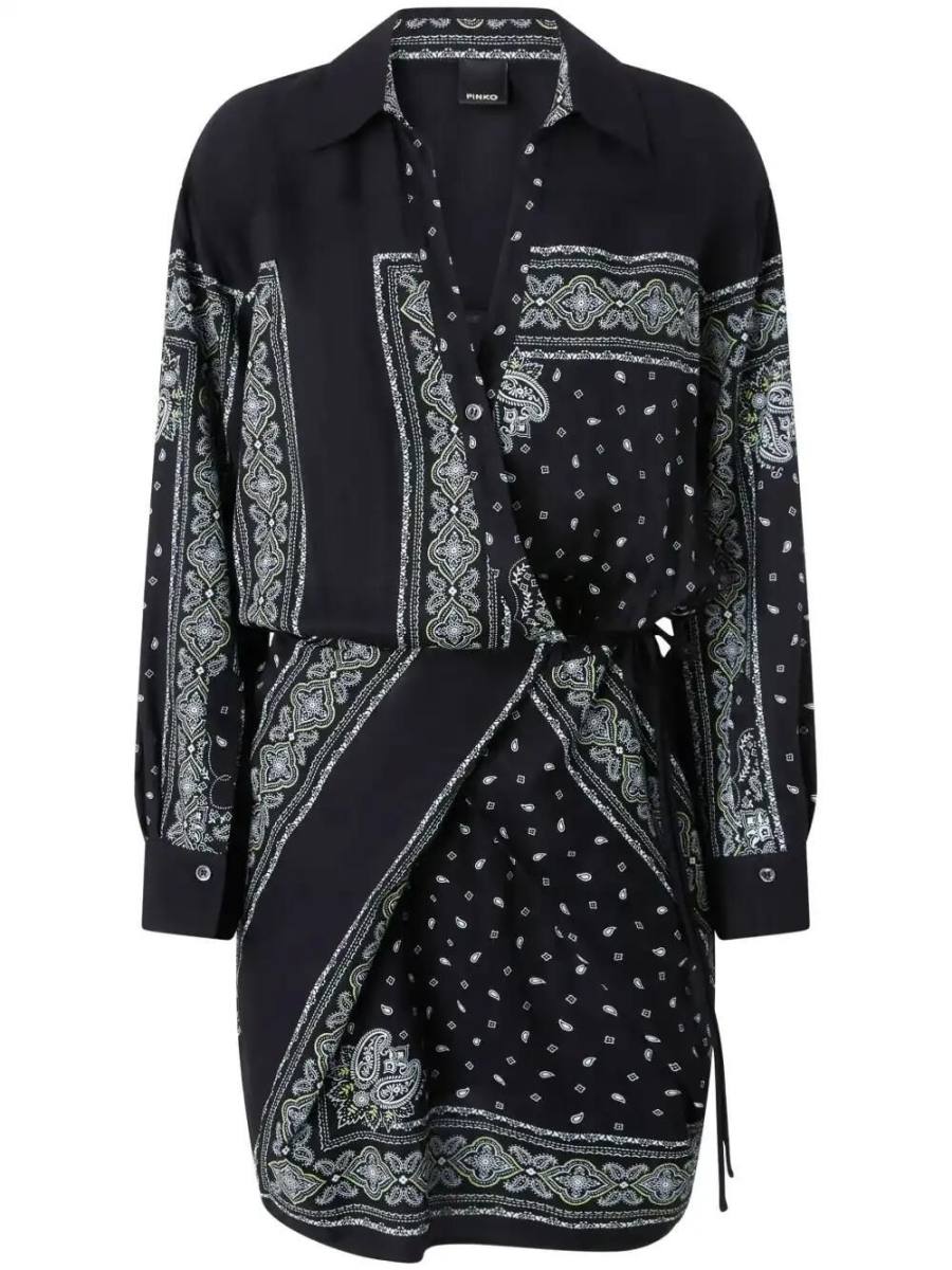bandana-print mini dress
