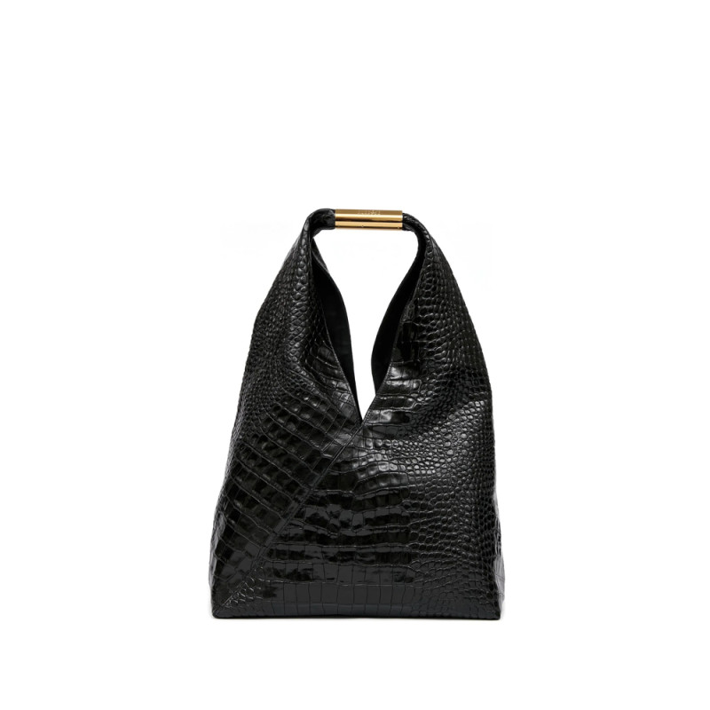 Mm6 Maison Margiela Crocodile-embossed Shoulder Bag