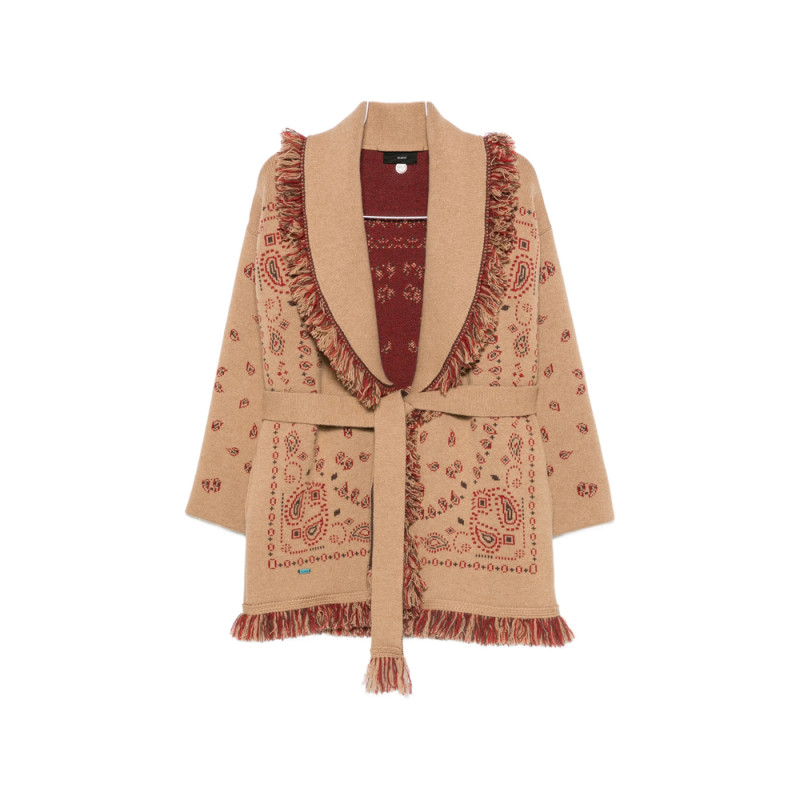 Alanui Bandana Print Cardigan