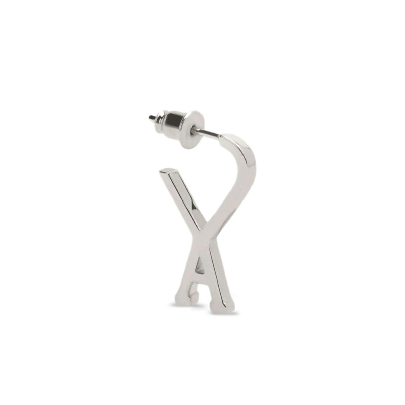 Ami Paris Small Ami De Coeur Hoop Earrings