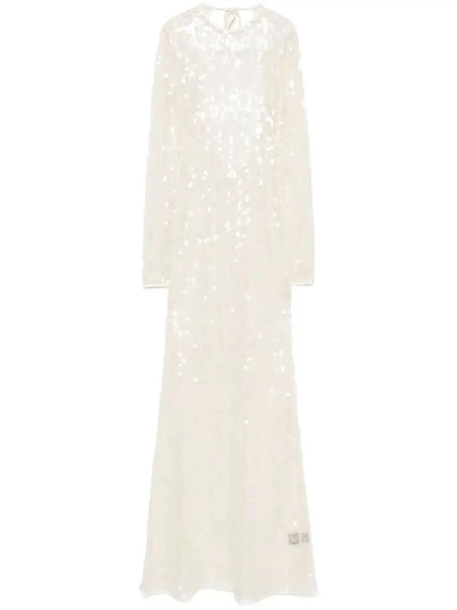 sequinned gown