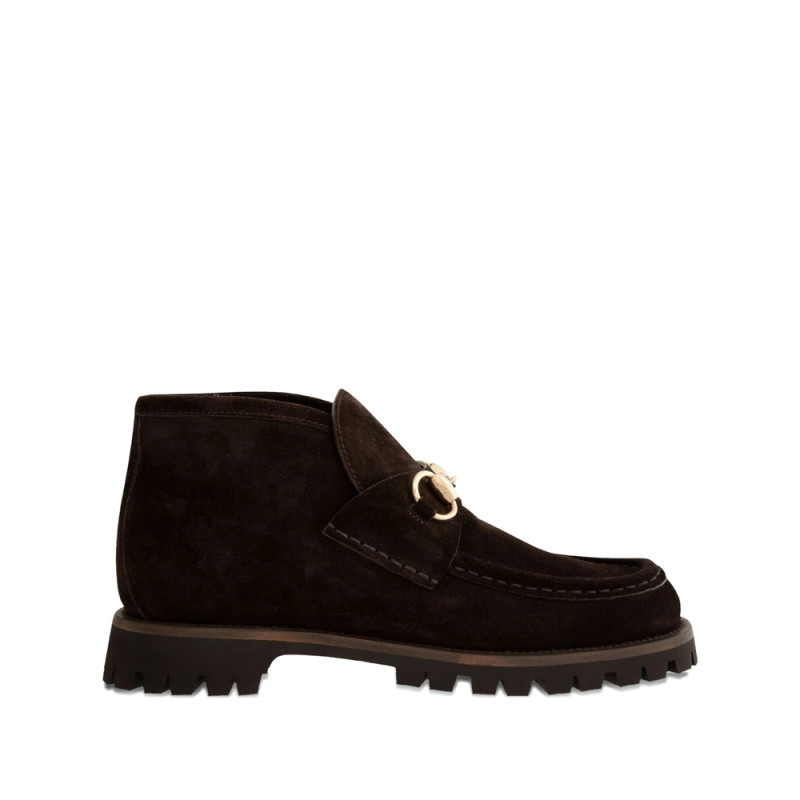 Gucci Horsebit Suede Boots